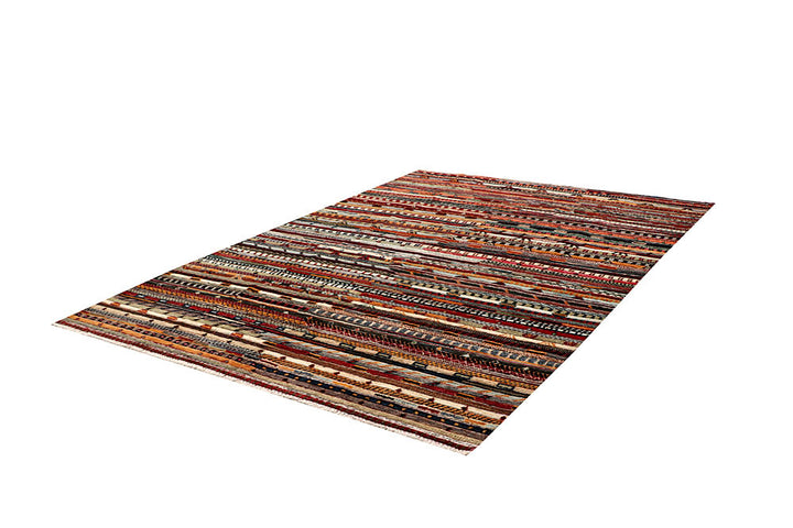 Multi Colored Gabbeh 5' 5 x 8' - No. 61143 - ALRUG Rug Store