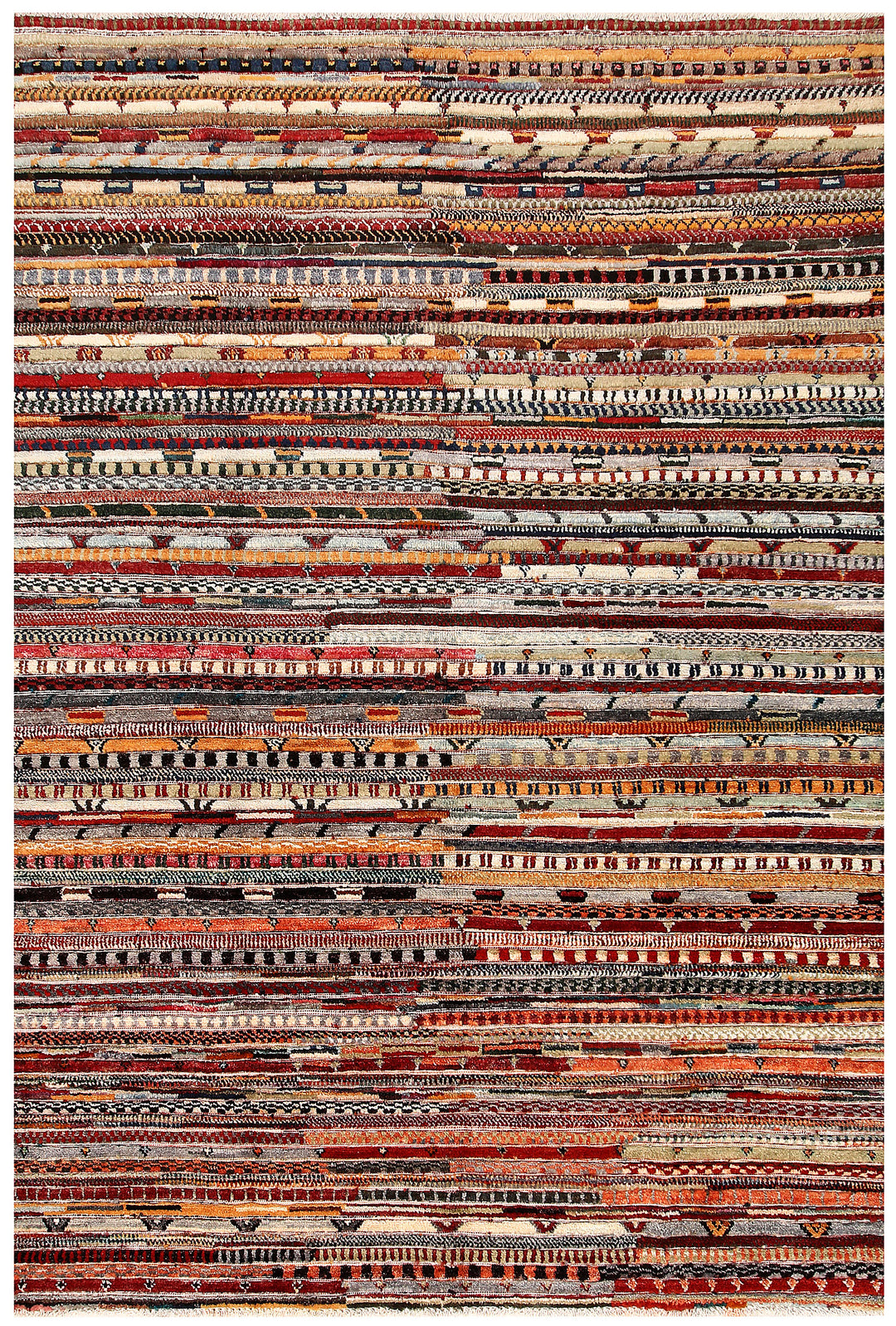Multi Colored Gabbeh 5' 5 x 8' - No. 61143 - ALRUG Rug Store