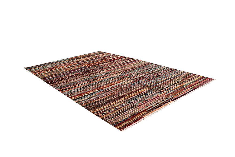 Multi Colored Gabbeh 5' 10 x 8' 10 - No. 61144 - ALRUG Rug Store