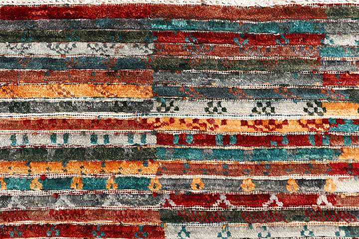 Multi Colored Gabbeh 5' 11 x 8' 10 - No. 61145 - ALRUG Rug Store