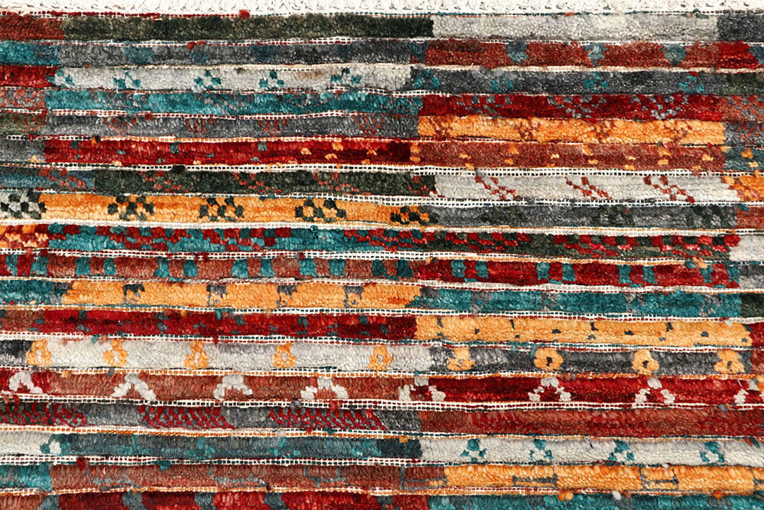 Multi Colored Gabbeh 5' 11 x 8' 10 - No. 61145 - ALRUG Rug Store
