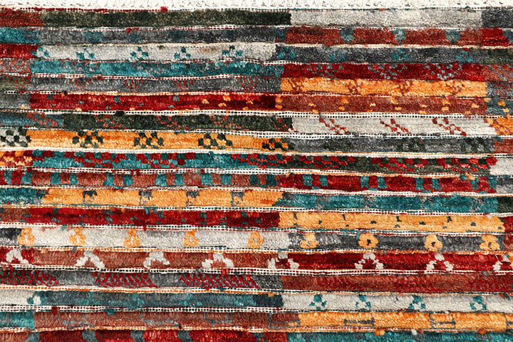 Multi Colored Gabbeh 5' 11 x 8' 10 - No. 61145 - ALRUG Rug Store