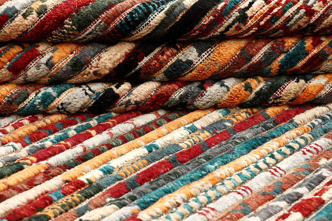 Multi Colored Gabbeh 5' 11 x 8' 10 - No. 61145 - ALRUG Rug Store