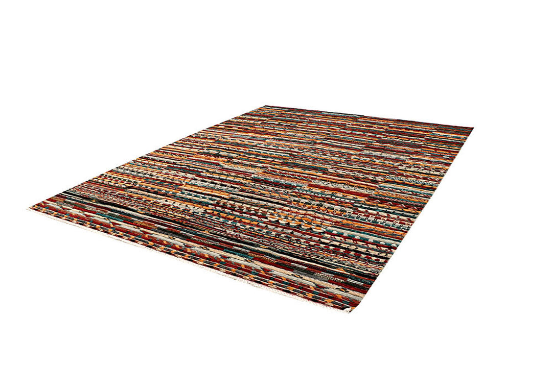 Multi Colored Gabbeh 5' 11 x 8' 10 - No. 61145 - ALRUG Rug Store