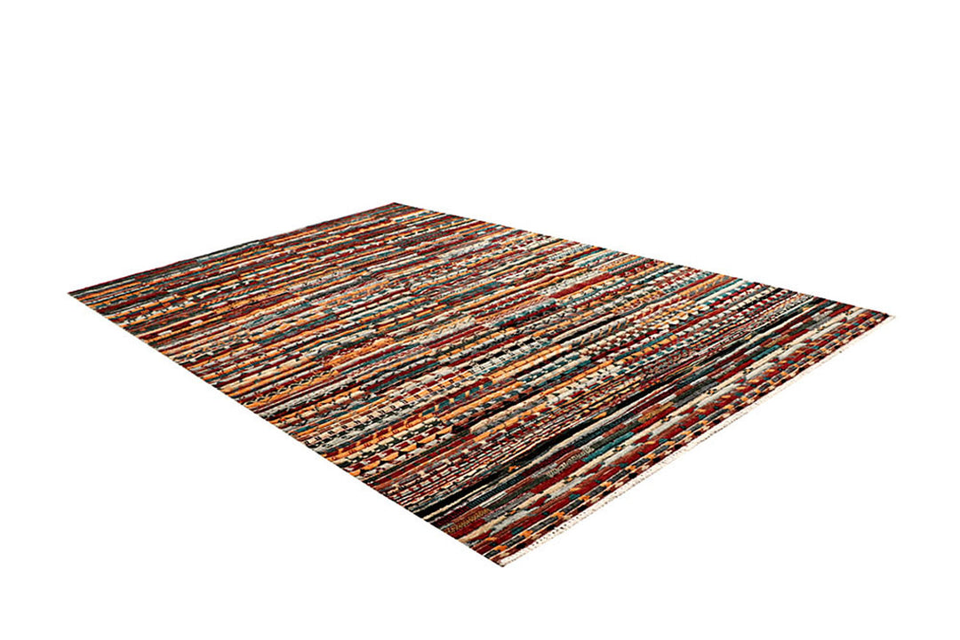 Multi Colored Gabbeh 5' 11 x 8' 10 - No. 61145 - ALRUG Rug Store