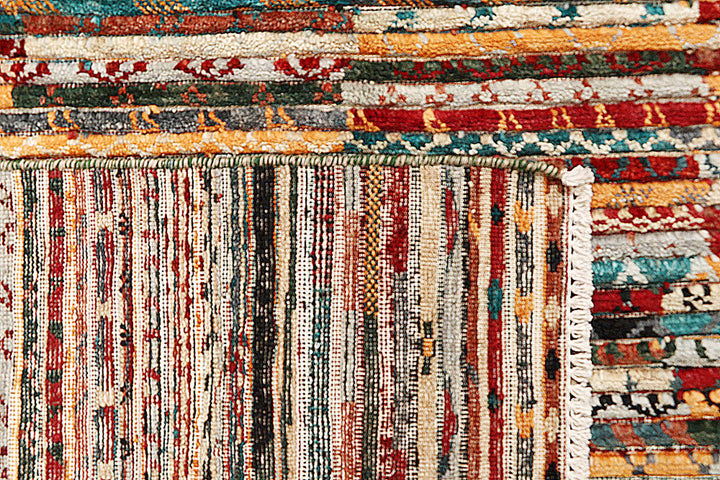Multi Colored Gabbeh 5' 11 x 8' 10 - No. 61145 - ALRUG Rug Store