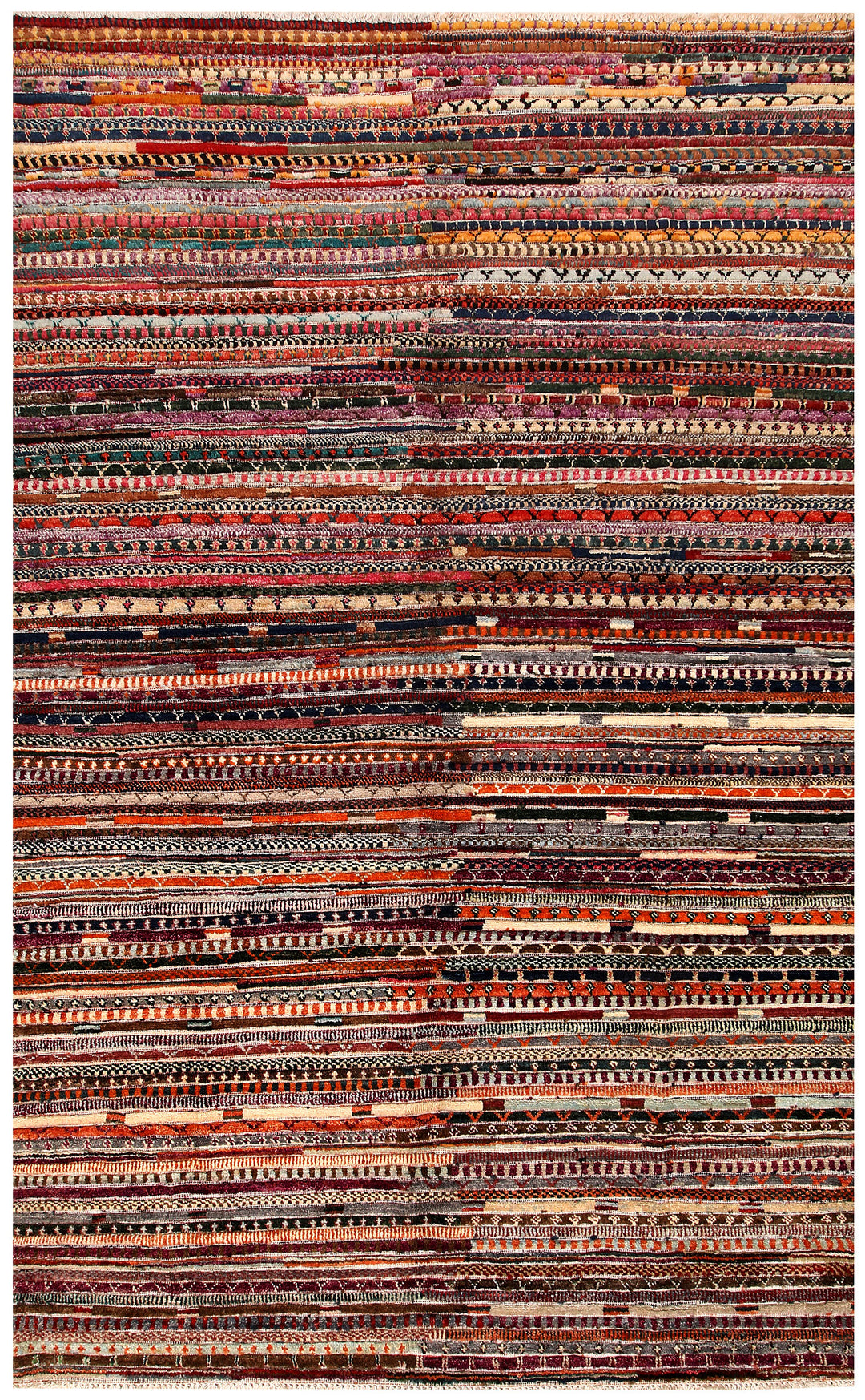 Multi Colored Gabbeh 5' 11 x 9' 1 - No. 61149 - ALRUG Rug Store