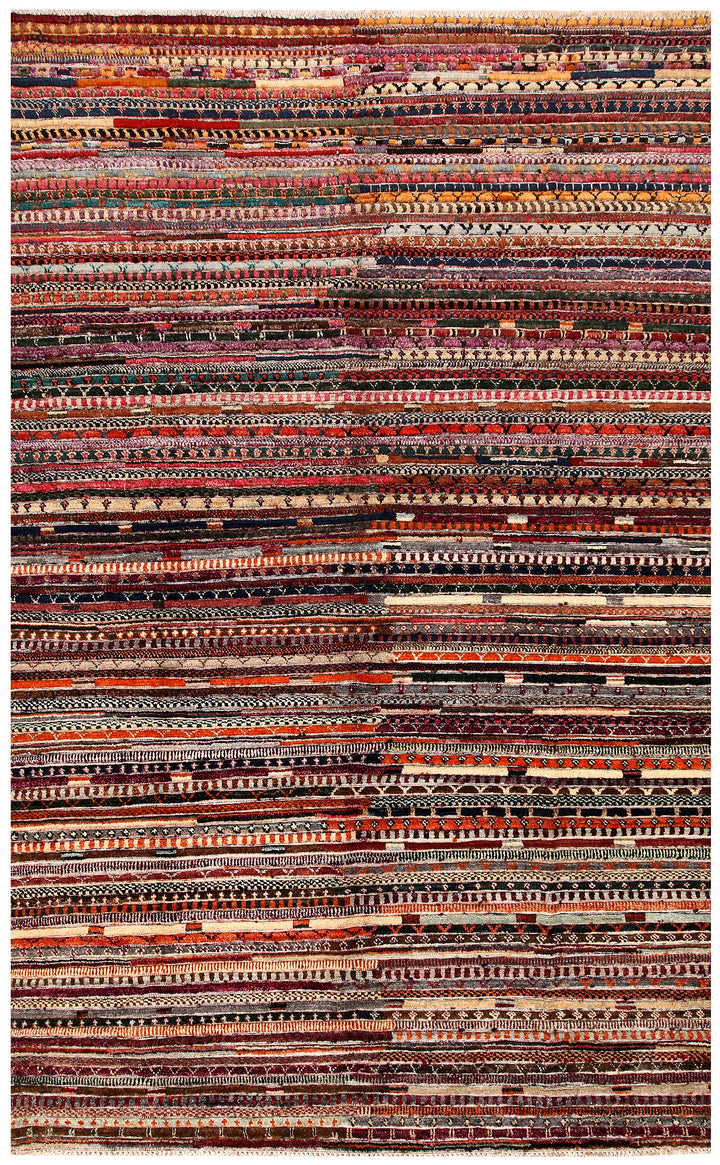 Multi Colored Gabbeh 5' 11 x 9' 1 - No. 61149 - ALRUG Rug Store