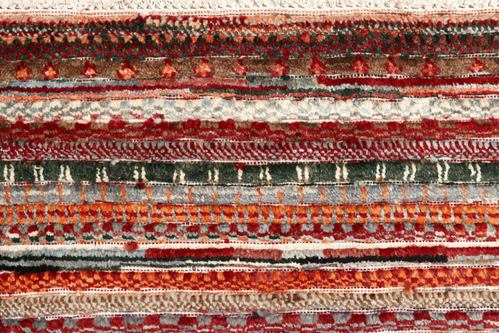 Multi Colored Gabbeh 5' 10 x 9' - No. 61151 - ALRUG Rug Store