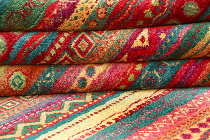 Multi Colored Gabbeh 8' x 9' 10 - No. 61154 - ALRUG Rug Store