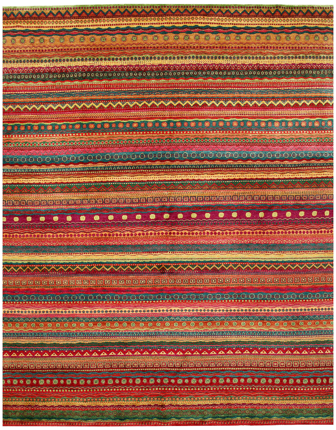 Multi Colored Gabbeh 8' x 9' 10 - No. 61154 - ALRUG Rug Store