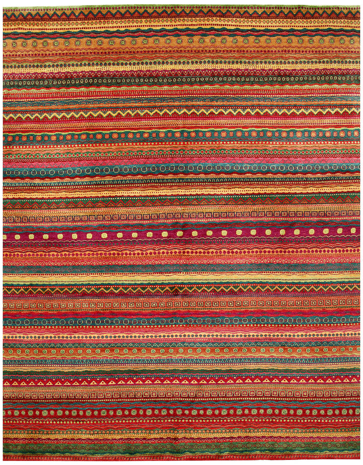 Multi Colored Gabbeh 8' x 9' 10 - No. 61154 - ALRUG Rug Store