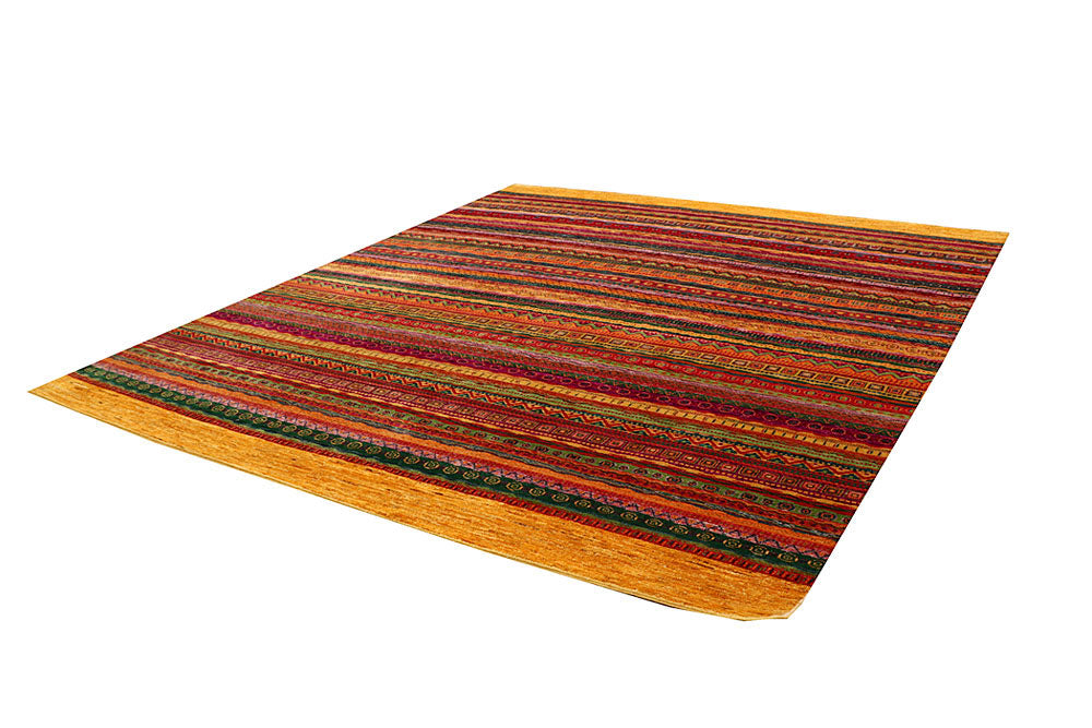 Multi Colored Gabbeh 7' 10 x 9' 6 - No. 61156 - ALRUG Rug Store