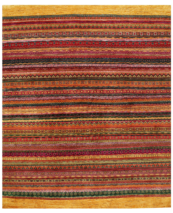 Multi Colored Gabbeh 7' 10 x 9' 6 - No. 61156 - ALRUG Rug Store