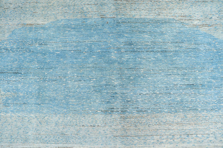 Cadet Blue Gabbeh 10' x 14' 3 - No. 61159 - ALRUG Rug Store