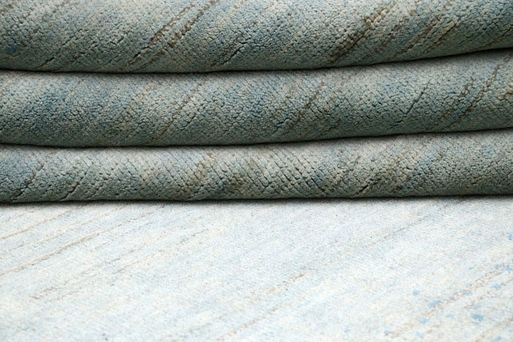 Cadet Blue Gabbeh 10' x 14' 3 - No. 61159 - ALRUG Rug Store