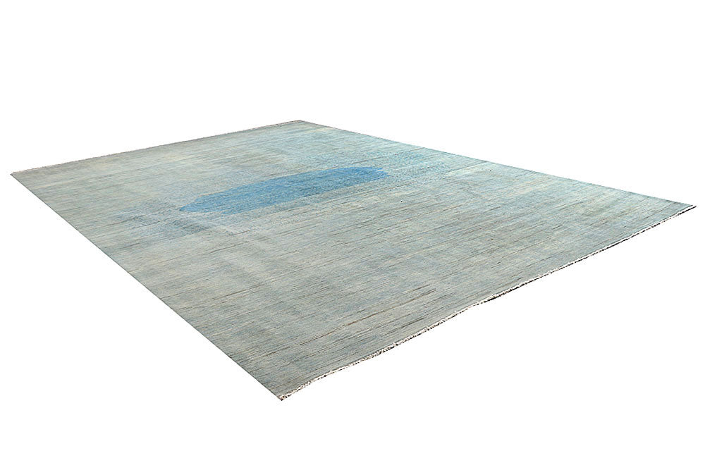 Cadet Blue Gabbeh 10' x 14' 3 - No. 61159 - ALRUG Rug Store