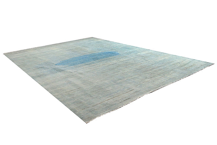 Cadet Blue Gabbeh 10' x 14' 3 - No. 61159 - ALRUG Rug Store