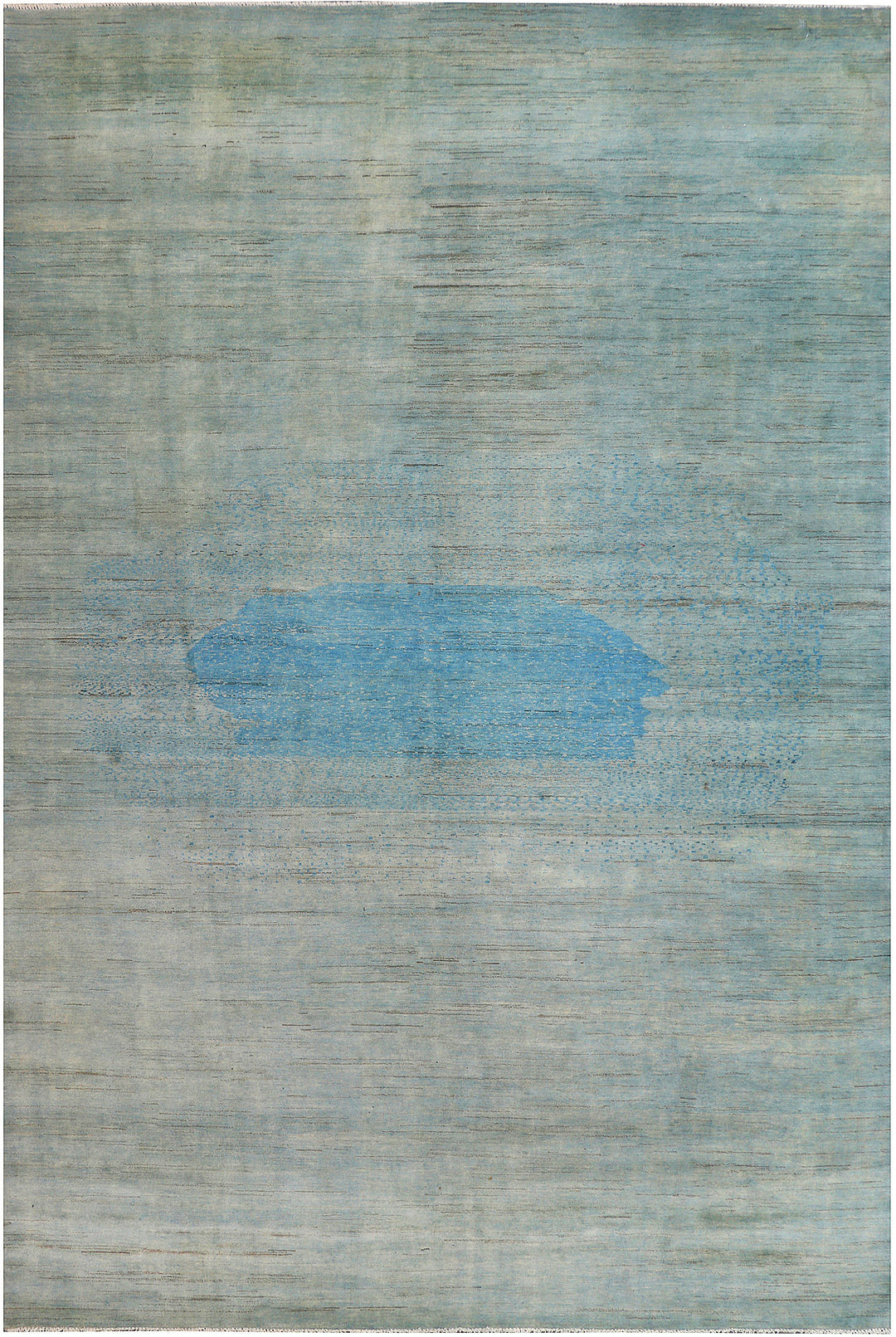 Cadet Blue Gabbeh 10' x 14' 3 - No. 61159 - ALRUG Rug Store