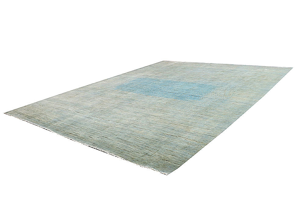 Cadet Blue Gabbeh 8' 10 x 11' 11 - No. 61160 - ALRUG Rug Store