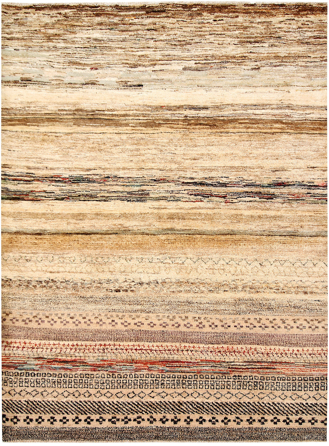 Blanched Almond Gabbeh 4' 9 x 6' 5 - No. 61162 - ALRUG Rug Store