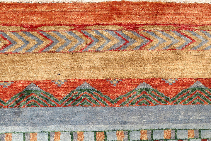 Multi Colored Gabbeh 4' 8 x 6' 5 - No. 61163 - ALRUG Rug Store