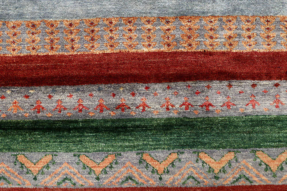 Multi Colored Gabbeh 4' 8 x 6' 5 - No. 61163 - ALRUG Rug Store