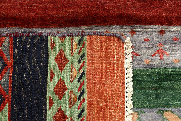 Multi Colored Gabbeh 4' 8 x 6' 5 - No. 61163 - ALRUG Rug Store