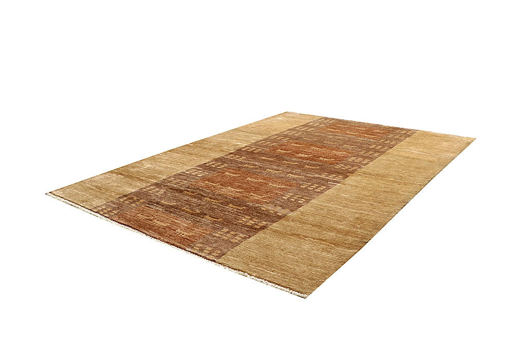 Tan Gabbeh 4' 8 x 6' 4 - No. 61164 - ALRUG Rug Store