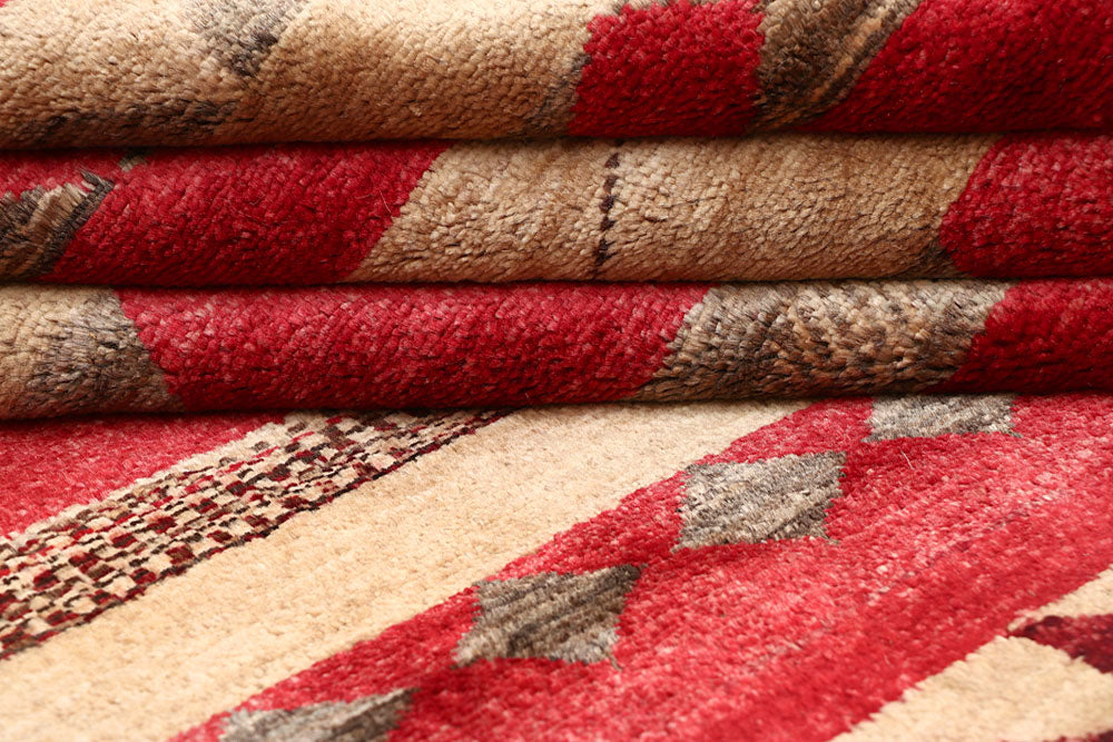 Multi Colored Gabbeh 4' 6 x 6' 8 - No. 61166 - ALRUG Rug Store