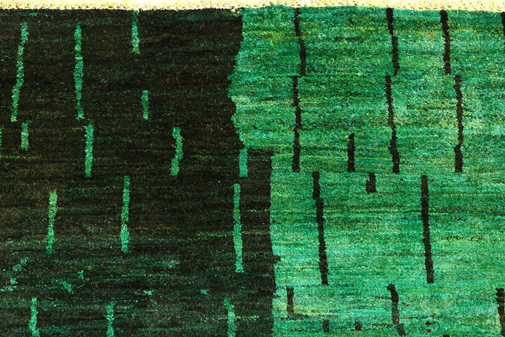 Green Gabbeh 7' 10 x 10' 1 - No. 61176 - ALRUG Rug Store