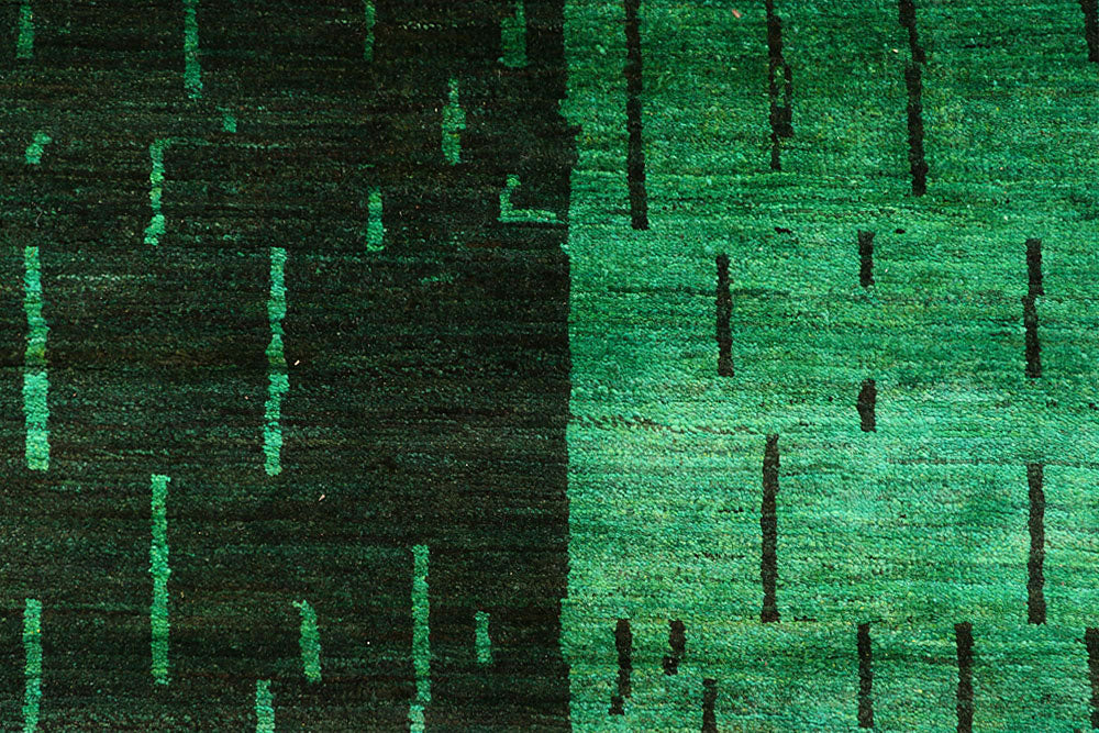 Green Gabbeh 7' 10 x 10' 1 - No. 61176 - ALRUG Rug Store