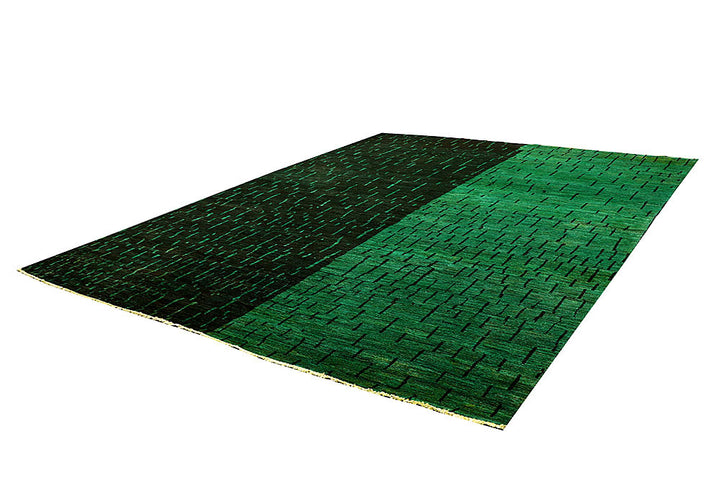 Green Gabbeh 7' 10 x 10' 1 - No. 61176 - ALRUG Rug Store