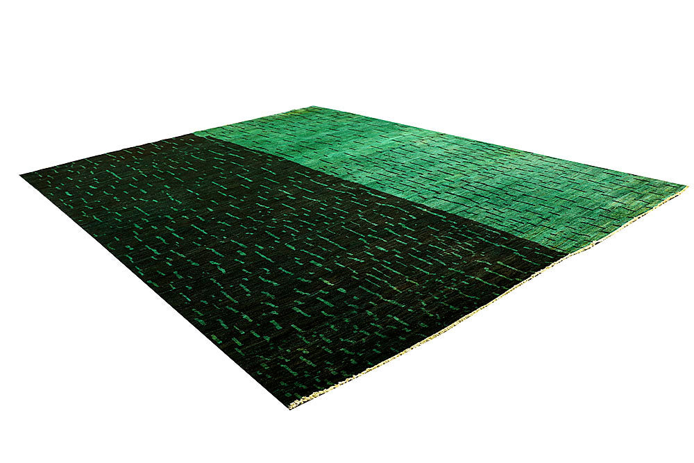 Green Gabbeh 7' 10 x 10' 1 - No. 61176 - ALRUG Rug Store