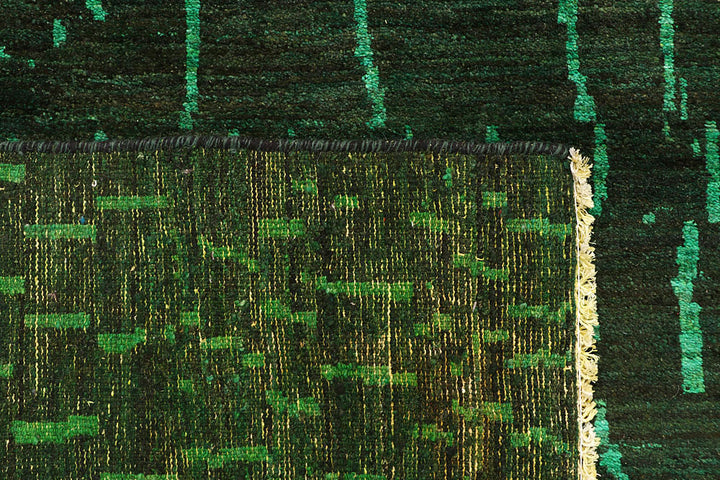 Green Gabbeh 7' 10 x 10' 1 - No. 61176 - ALRUG Rug Store