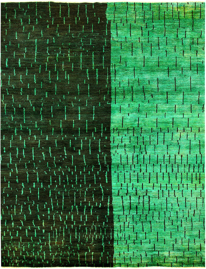 Green Gabbeh 7' 10 x 10' 1 - No. 61176 - ALRUG Rug Store