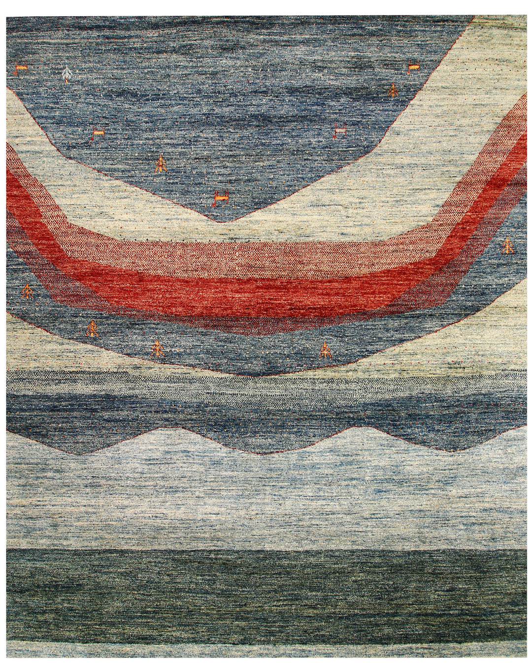 Multi Colored Gabbeh 7' 11 x 9' 10 - No. 61178 - ALRUG Rug Store