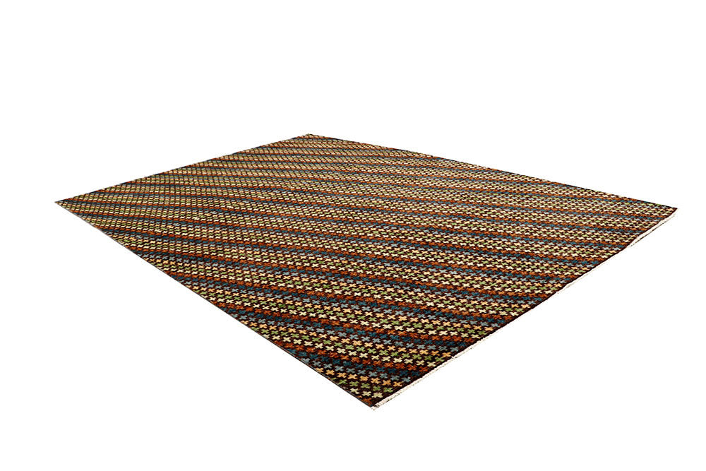 Multi Colored Gabbeh 6' 9 x 9' 5 - No. 61179 - ALRUG Rug Store