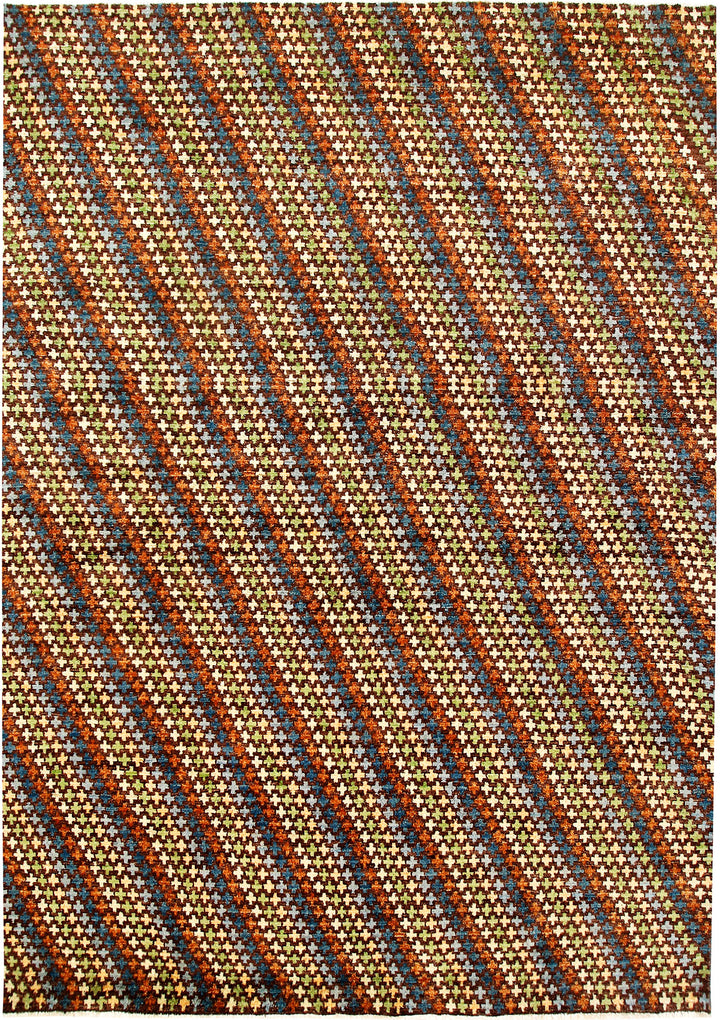 Multi Colored Gabbeh 6' 9 x 9' 5 - No. 61179 - ALRUG Rug Store