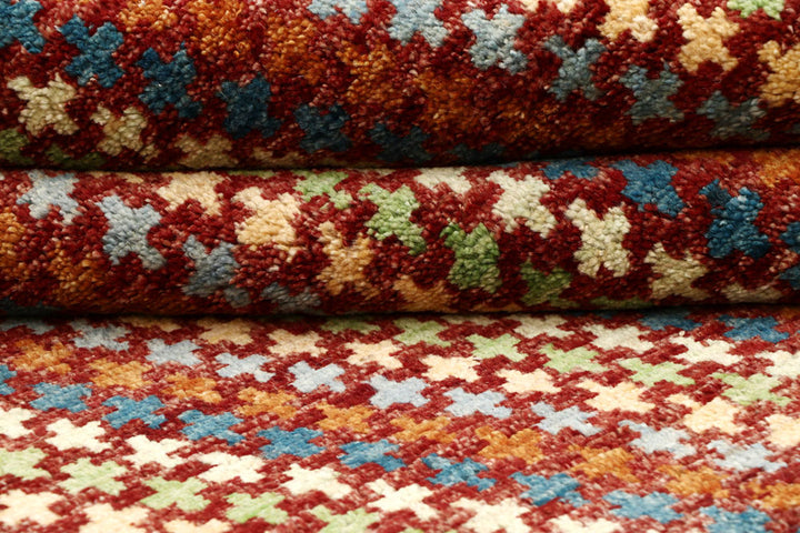 Multi Colored Gabbeh 6' 7 x 9' 5 - No. 61180 - ALRUG Rug Store