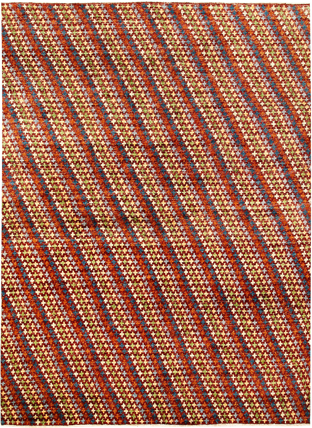 Multi Colored Gabbeh 6' 7 x 9' 5 - No. 61180 - ALRUG Rug Store