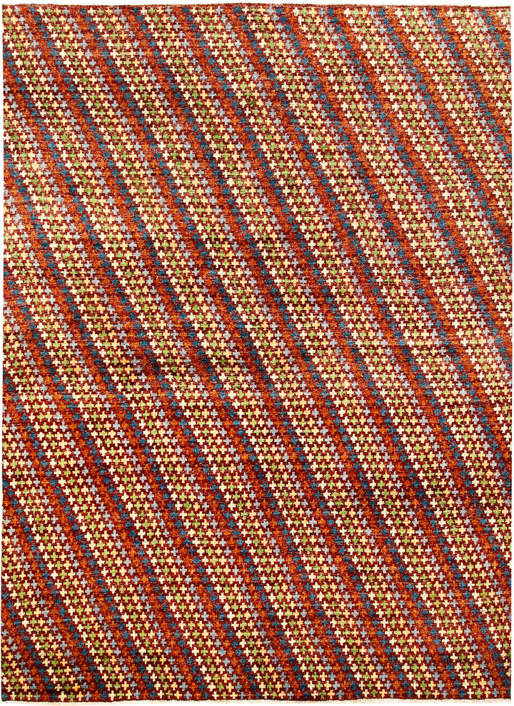 Multi Colored Gabbeh 6' 7 x 9' 5 - No. 61180 - ALRUG Rug Store