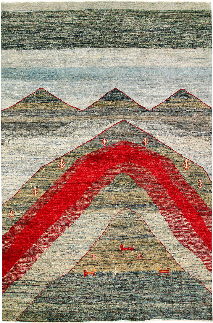 Multi Colored Gabbeh 8' 2 x 9' 11 - No. 61182 - ALRUG Rug Store