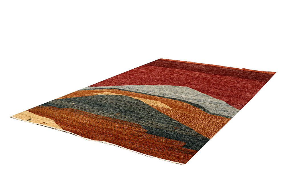 Multi Colored Gabbeh 6' 6 x 9' 1 - No. 61183 - ALRUG Rug Store