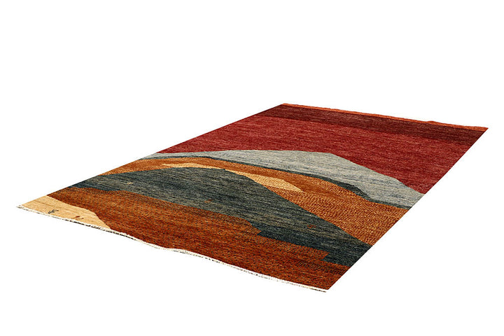 Multi Colored Gabbeh 6' 6 x 9' 1 - No. 61183 - ALRUG Rug Store