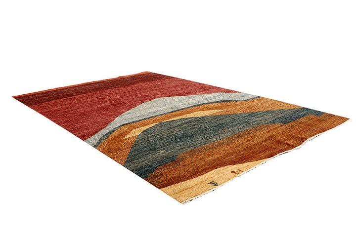 Multi Colored Gabbeh 6' 6 x 9' 1 - No. 61183 - ALRUG Rug Store