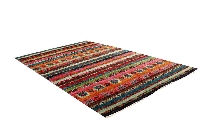Multi Colored Gabbeh 5' 9 x 8' 6 - No. 61185 - ALRUG Rug Store