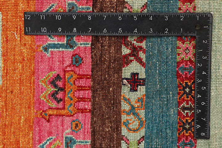 Multi Colored Gabbeh 5' 9 x 8' 6 - No. 61185 - ALRUG Rug Store