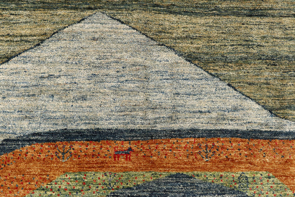 Multi Colored Gabbeh 5' 7 x 8' - No. 61186 - ALRUG Rug Store