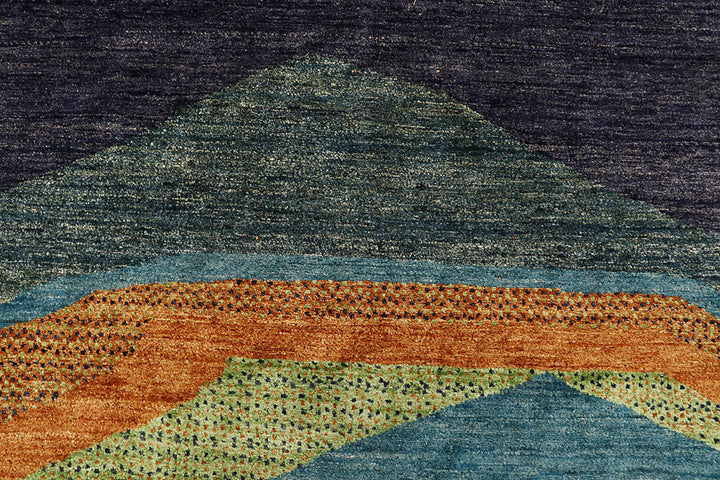 Multi Colored Gabbeh 8' 1 x 9' 9 - No. 61187 - ALRUG Rug Store